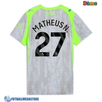 Fotballdrakt Dame Manchester City Matheus Nunes #27 Tredjedrakt 2025-26 Kortermet